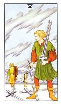 塔罗牌解析：宝剑5